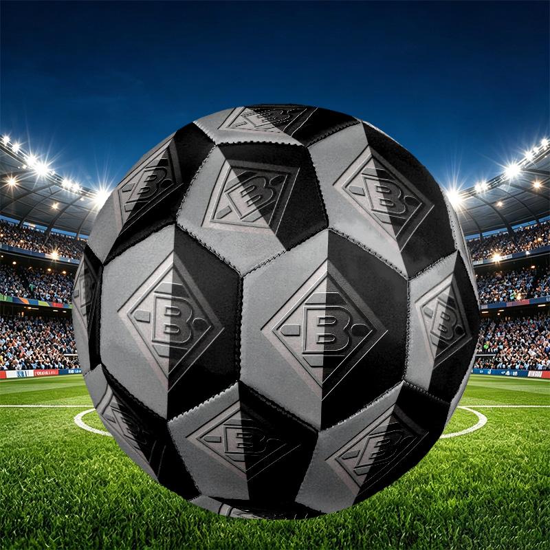 Borussia Monchengladbach Print Size 5 Soccer Ball, PU Wear Resistant Football for Match Training and Daily Practice, Birthday Gift for Soccer Fans
