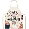 Anti-fouling Beauty Apron Linen Cleaning Apron Trendy Lipstick Nail Polish Apron  Daily Use