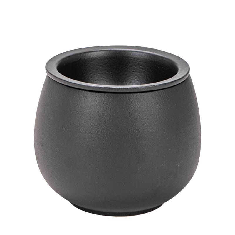Large Ceramic Tea Waste Jar with Filter - Desktop Trash Can for Tea Dregs & Water Disposal