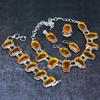 Honey Topaz Gemstone Handmade 925 Sterling Silver Jewelry Set j9o37