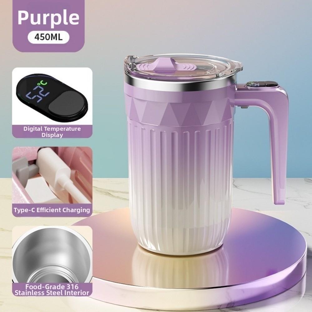 Rechargeable Heating Mixer Cup 450ml Espresso Cup Creative Mocha Tea Mug  Afternoon Tea