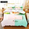Helles Rosen Bettwäscheset Bettbezug Set 3D Bettwäsche Digitaldruck Queen Size Bettwäscheset Modisches Design