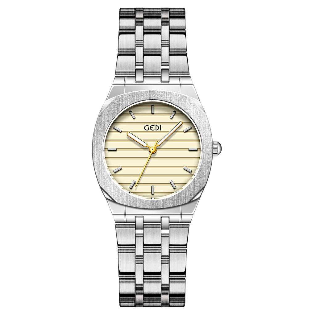 Premium Sense Dopamine Women'S Watch Niche High Value Simple Versatile Women'S Waterproof Steel Belt Quartz Watch