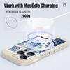 Contrast Color Cartoon Fish Conch Pattern Case For iPhone 16 Pro Max Magnetic For Magsafe Soft Cover For iPhone 17 15 14 13 Pro Max 17E 16E