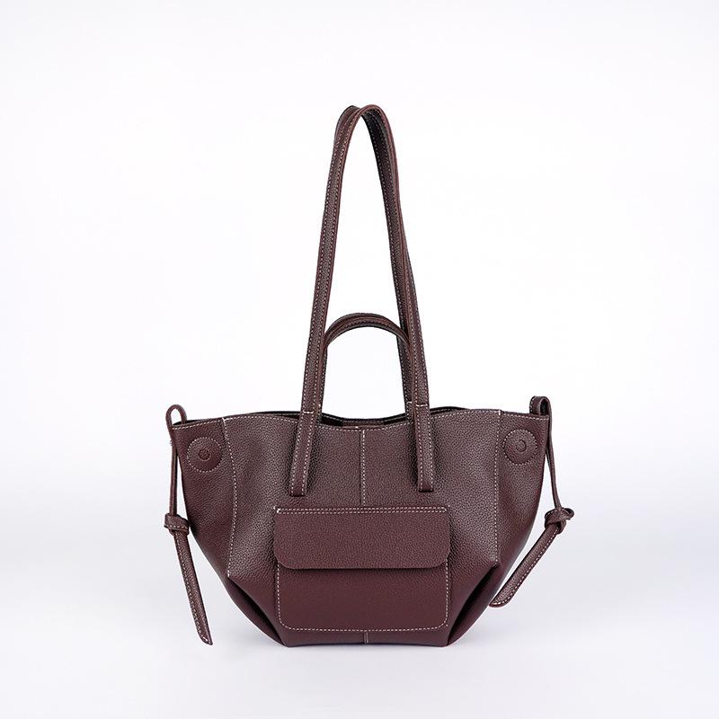 Stilvolle große Flügeltasche Damen Luxus Retro Tragetasche Koreanischer Stil Einfach Lässig Vielseitig Umhängetasche Elegante Handtasche