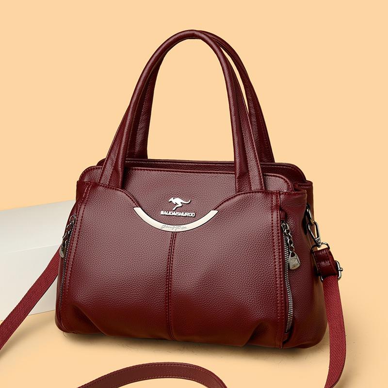 Simple Women's Bag Handbag New Medium Mother Large Capacity Shoulder Messenger Bag