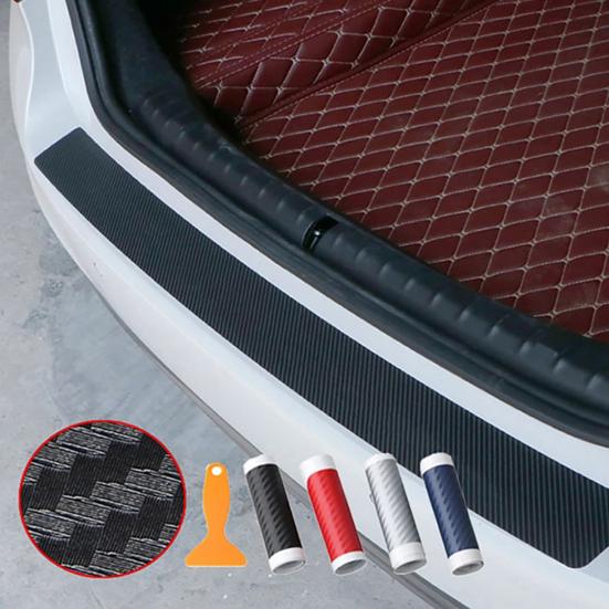 Universal Car Door Bumper Sticker Waterproof PVC Carbon Fiber Trim Strip Protective Film Anti-Scratch