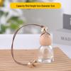 Frosted Glass Car Diffuser Bottle with Lanyard for Essential Oils - Refillable and Ideal for Home or Wardrobe Decor.