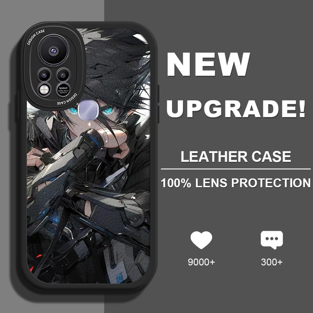 

Тонкий кожаный чехол Cool Mecha Boy, мягкий силиконовый чехол из искусственной кожи для iPhone, Samsung, Huawei, Honor, Xiaomi, Redmi, OPPO, Realme Vivo Vivo Y91C/Y1S чёрный