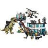 LEGO Jurassic World Attaque du Giganotosaurus et du Therizinosaurus Jouet de Construction pour Enfants 9-11 ans