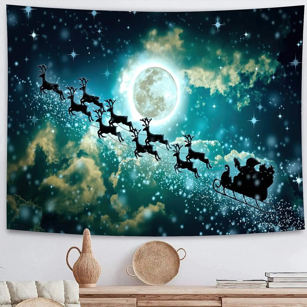 Christmas Cute Cat Tapestry Living Room Sofa Home Decor Christmas Gift