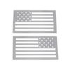 Reflective Silver/White US Flag Vinyl Decal Stickers For Truck SUV Side Doors