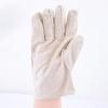 AMS White Canvas Work Gloves
