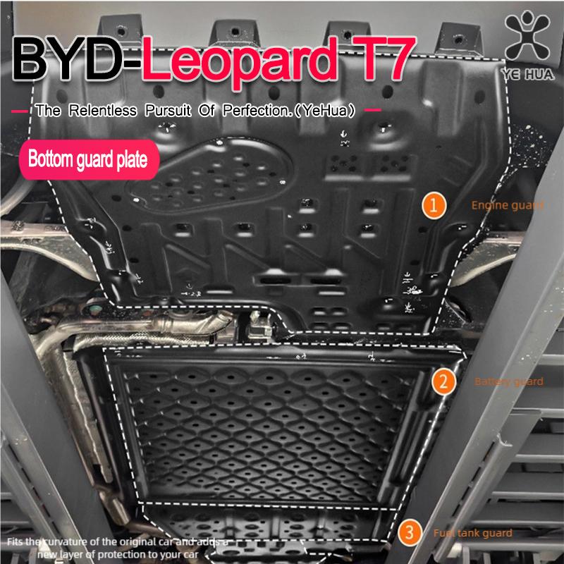 For BYD 2025-26 Formula Leopard T7 Aluminum magnesium alloy Motor Battery Guard Protection Chassis Skid Plate Protective