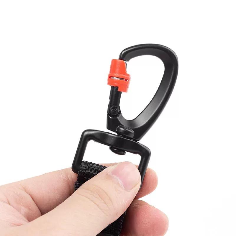 Outdoor Multifunction Tactical Belt Hook Buckle With Lock Nylon Webbing Metal Keychain Molle Techwear Backpack Hanging Carabiner
