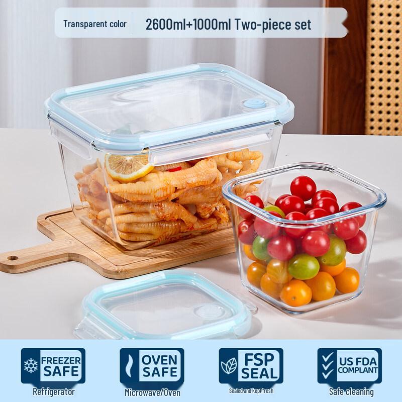 Sealed Glass Food Storage Container