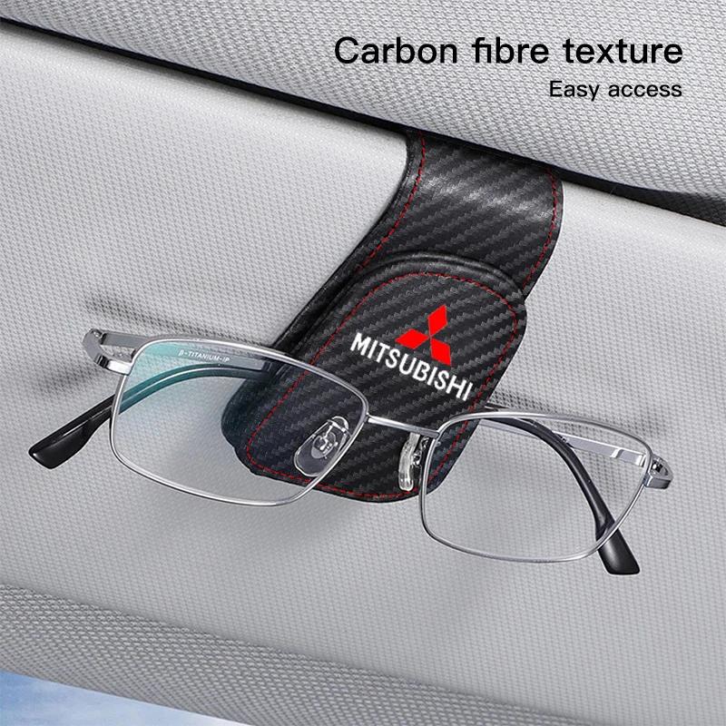 Car Sun Visor Glasses Clip Sunglasses Box Auto Accessories For Mitsubishi ASX Lancer EVO Pajero Outlander L200 Car Accessories