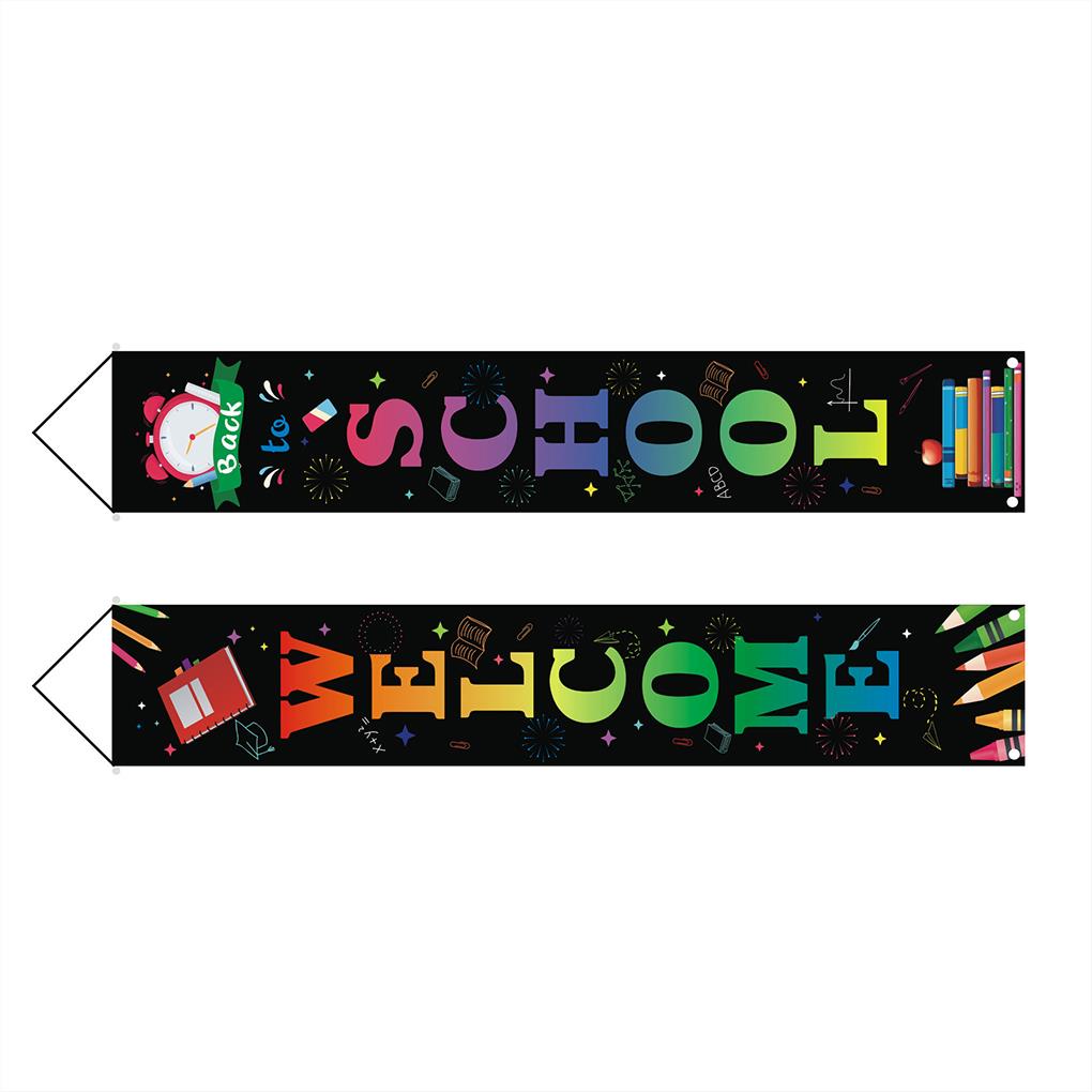 

2 шт. Добро пожаловать обратно на стену крыльцо дверь вечеринка фон украшения для наружного и внутреннего типа 3