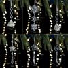 Transparent Christmas Tree Decoration Snowflake DIY Five-pointed Stars Christmas Acrylic Snowflake Ornament