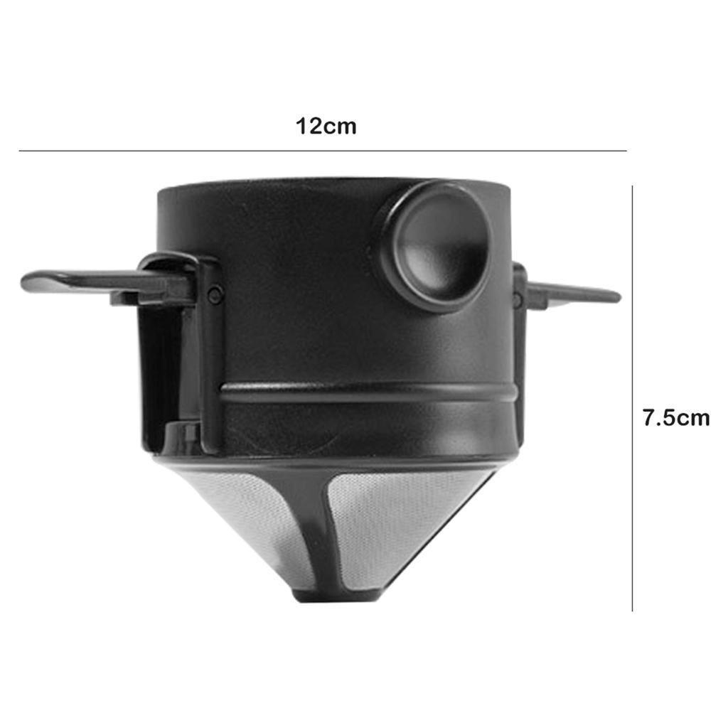 Coffee Filters Coffee Infuser Foldable Paperless Pour Over Tea Dripper for Home Kitchen Office Bar Coffeeware