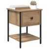 Artisan Oak Nightstand 34 X 35.5 X 45 Cm Particleboard