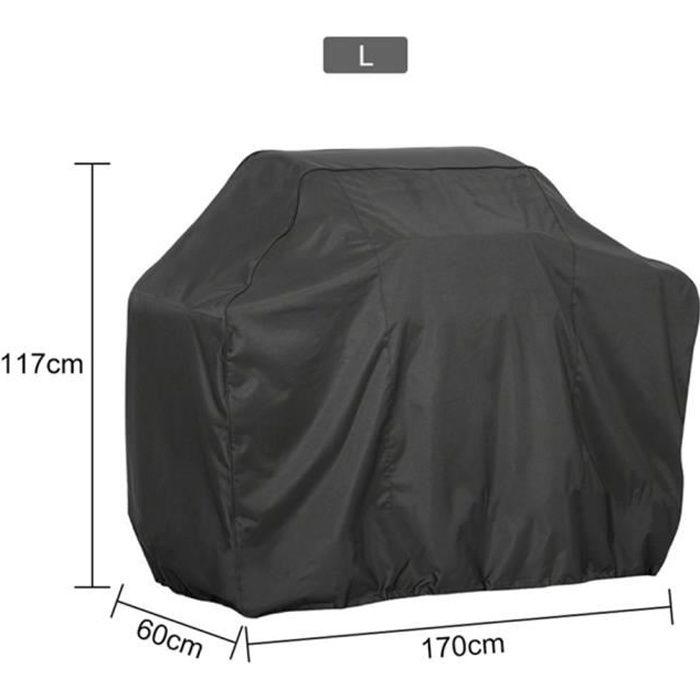 Housse de protection pour barbecue - ZEROFEEL - 170x60x117 cm - Etanche - Anti poussière - Anti pluie