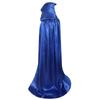 Halloween Cloak Adult Children Black Medieval Wizard Robe Death Cloak Monk Hat