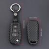 Car Key Fob Case Cover Carbon Fiber Flip For Ford F150 F250 2015 2016 2017 2018  Smart Remote Key Shell