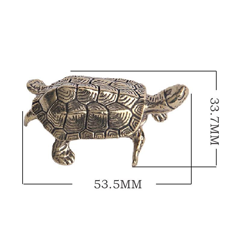 Retro Brass Longevity Tortoise Desktop Ornaments Copper Animal Craft Decorations