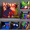 Game R-Rainbow F-Friend Pillow Case Square Double-Sided Printing Short Plush Sofa Cushion Cover Pillow