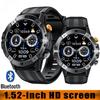 1.52" Blue Tooth Call Men Fitness Smart Watches  Waterproof Heart Rate Health Monitor Sports Smartwatch Weather Sleep Clock