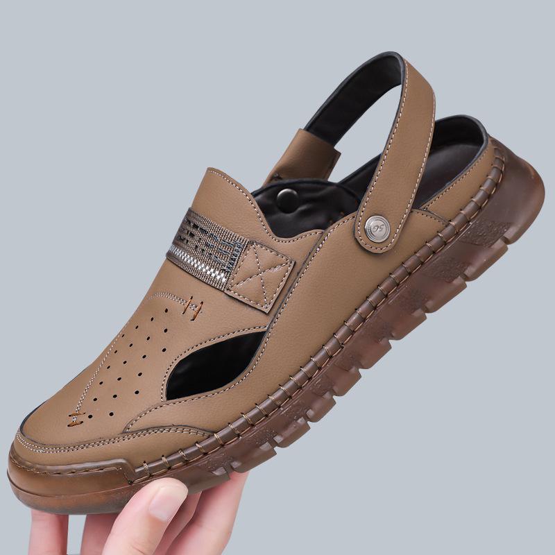 

Summer new men s hollow hole shoes breathable casual shoes soft sole two wear daily versatile sandals large size 48