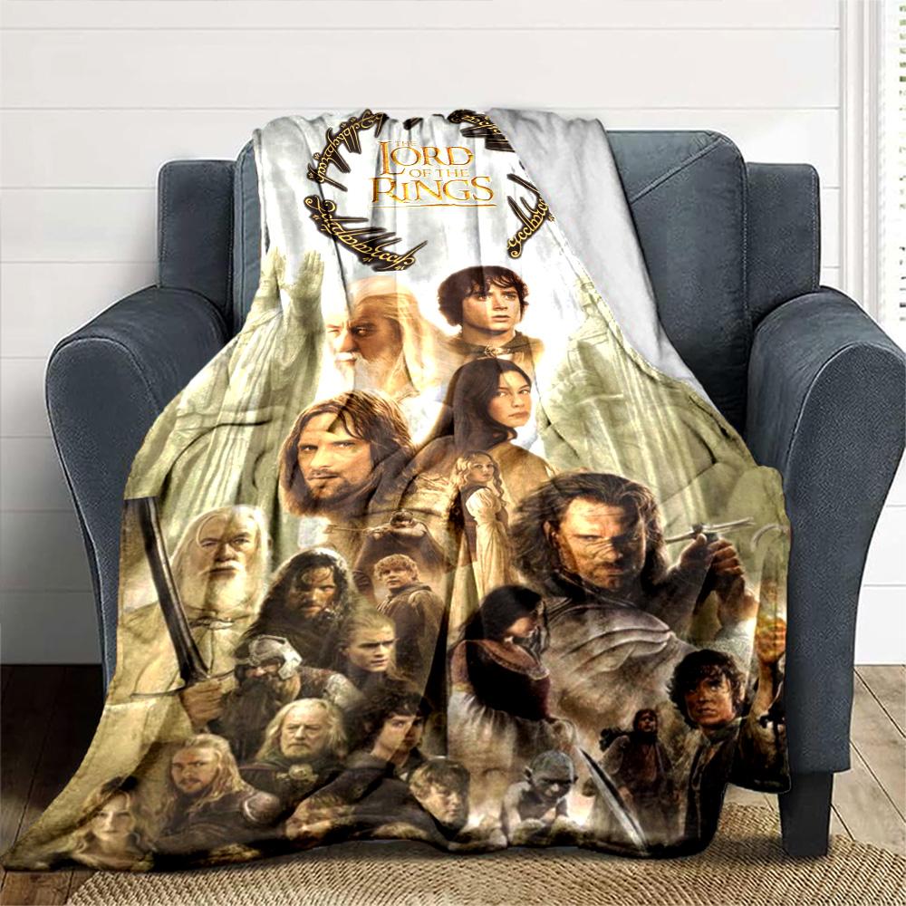 Lord Rings Blanket Soft Warm Cozy Perfect for Office Picnics Office Chair for All Occasions Warmthful Decor Birthday Christmas Gift Blanket