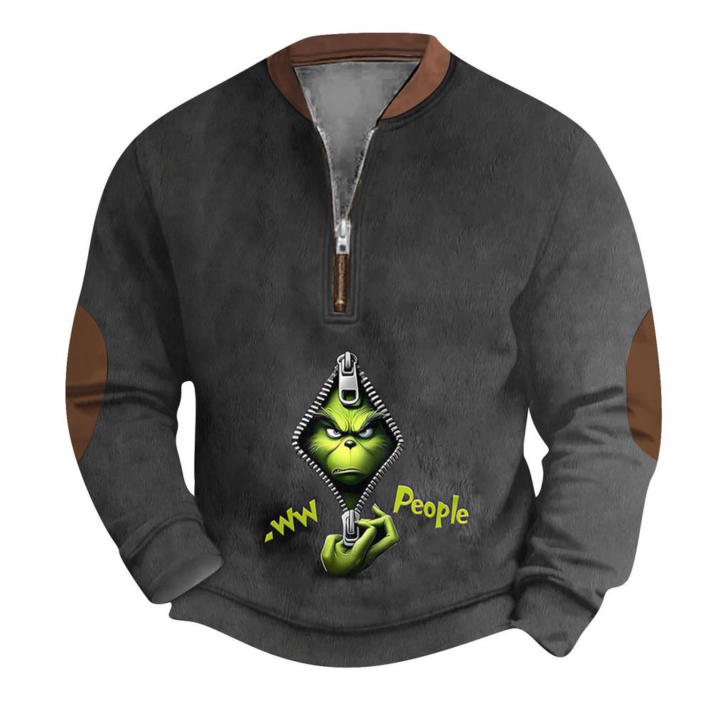 Herren Outdoor Reißverschluss Langarm Sportbekleidung Lässiges Sweatshirt