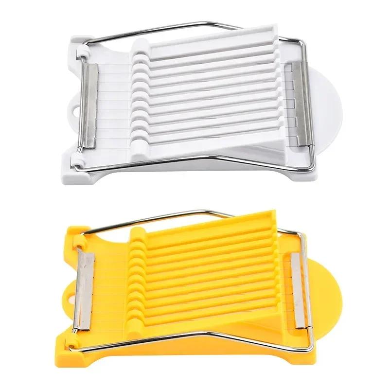 Ham Slicer Strip Cutter Egg Slicer Fruit Stainless Steel Divider Multi Functional Household Kitchen Tool Easy To Clean Sharp