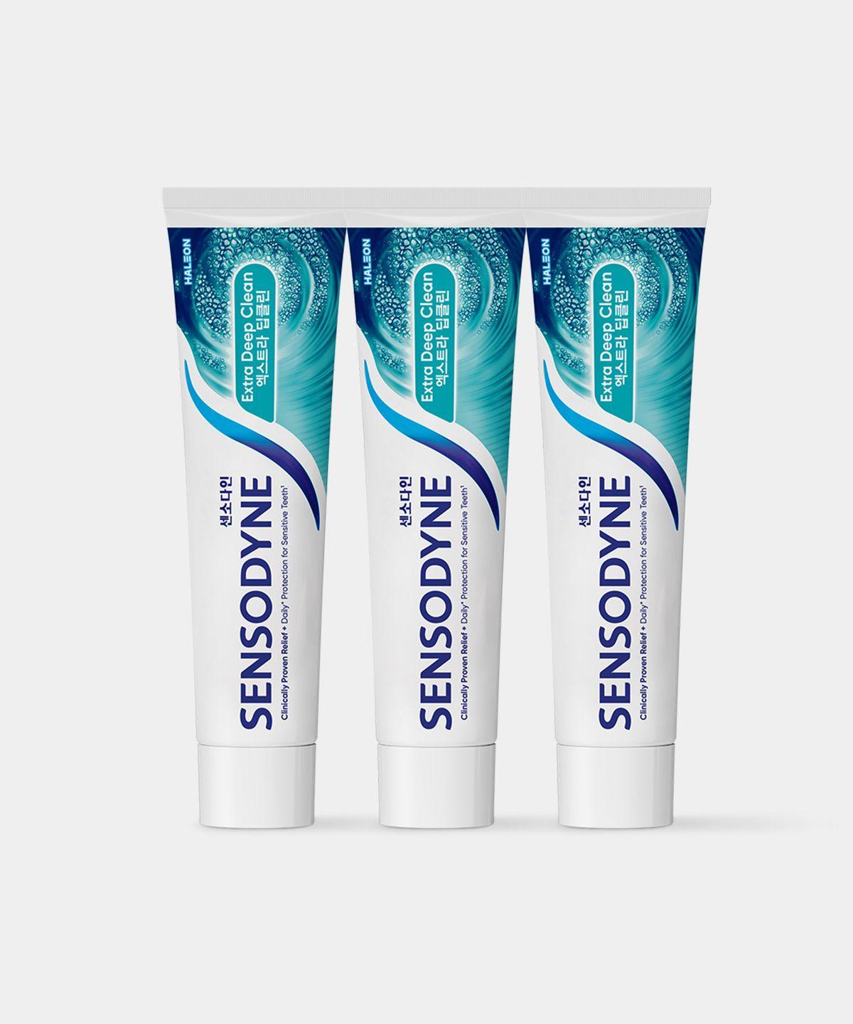 Sensodyne Extra Deep Clean Sensitive Toothpaste 120g x 3