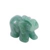Glücksbringer Schreibtischdeko Figur Grüne Elefantenstatue Jade Stein Aventurin Geschnitzter Elefant Handgeschnitzt