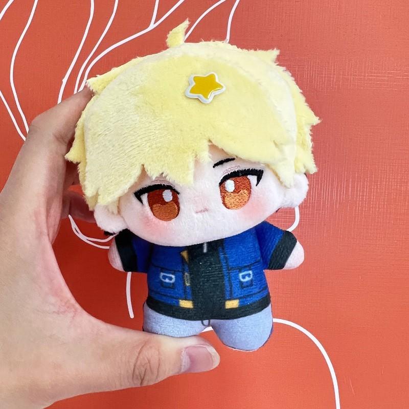 Link Click 10cm Katoenen Pluche Pop Cheng Xiaoshi Lu Guang Anime Knuffel Sleutelhanger Hanger Schattige Mini Nunu Pop Fans Verzameling Cadeau 10cm beige