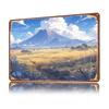 Anime Mountain Landscape D Texture Printed Poster Custom Vintage Metal Tin Plate Sign for Wall Art Modern Home Decoration House