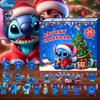 Stitch Adventskalender Box Lilo Stitch Blind Box 24 Tage Modell Anime Figur Countdown Kalender Schmuckstück Weihnachtsgeschenke