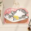 New, cute cat imitation cashmere bathroom floor mat, bathroom, toilet door, small carpet plush absorbent cartoon