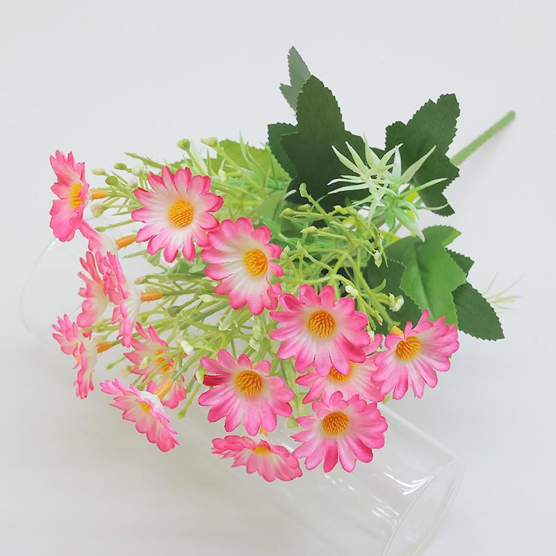 Artificial Daisy Bouquet Home Decor Table Centerpiece Photography Prop Silk Floral Arrangement