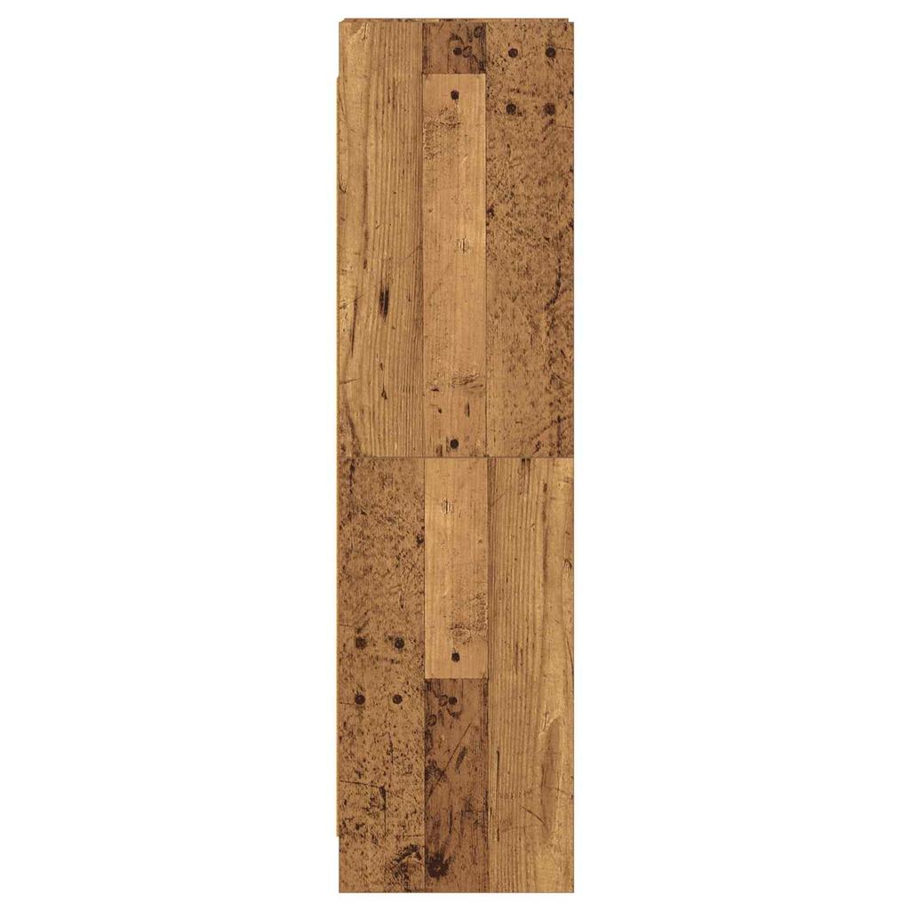 Bookshelf Reclaimed Wood 30 X 30 X 111 Cm Engineered Wood