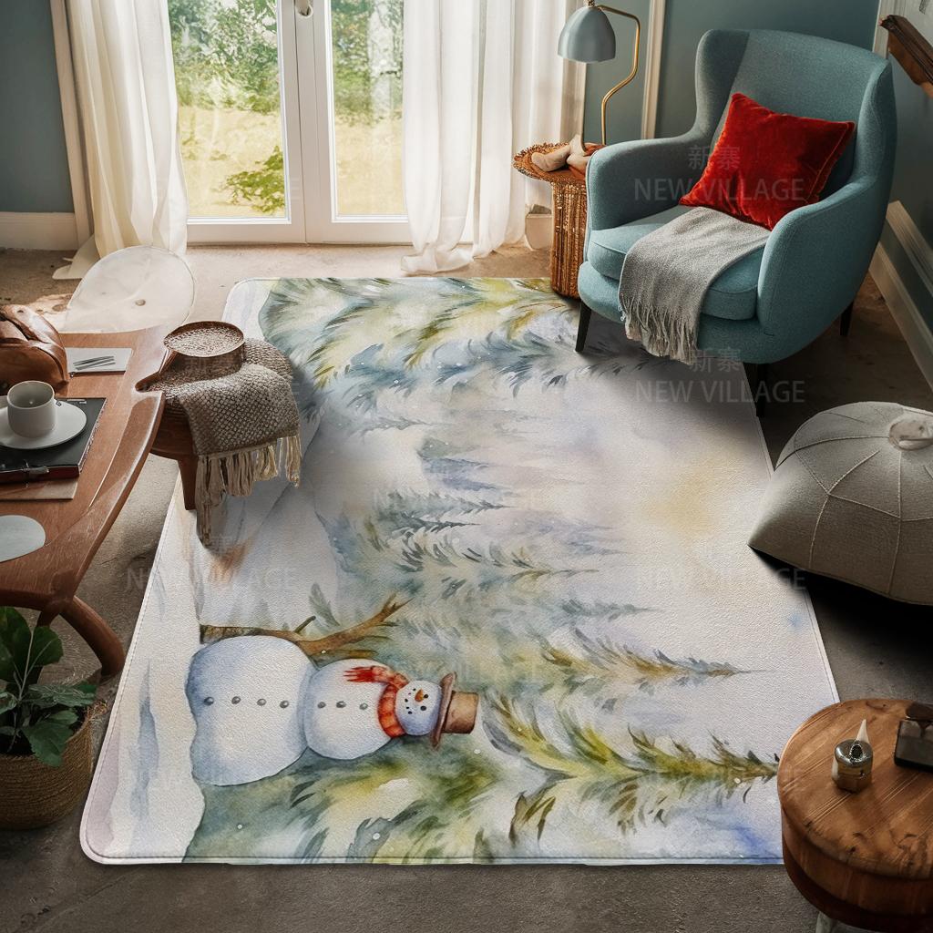 Koberec ke vchodu do domu Rohožka ke dveřím do domu Obývací pokoj Vana Koupelna Protiskluzové koberce s absorpcí vody vana Veselé Vánoce zima