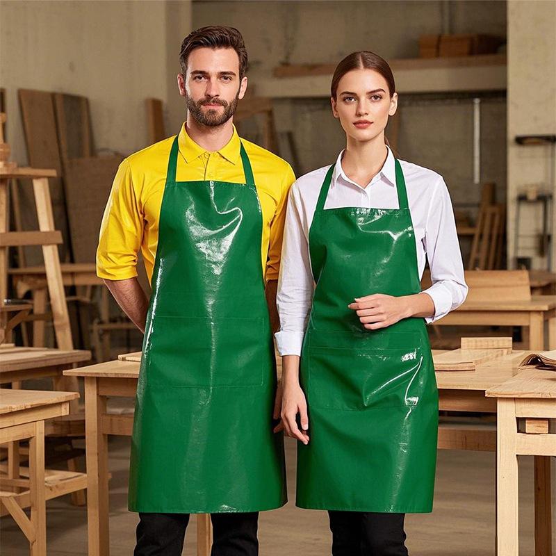 

Pvc Apron Waterproof And Oil-Proof Waist Kitchen Household Food Slaughtering Aquatic Products Car Wash Shop Work Clothes 85*65