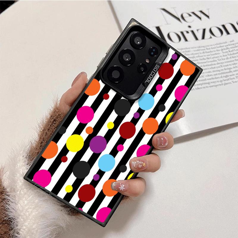 Polka Dots Art Fashion Desgin Shockproof Phone Case for Samsung Galaxy S26 Edge S25 Ultra S24 FE S23 Plus S21 Cover Anti Fall Fu