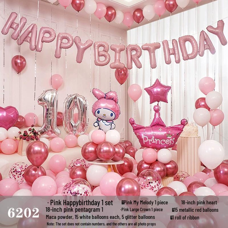 Set de baloane pentru ziua de naștere pentru adulți și copii - Decorațiuni cu desene animate