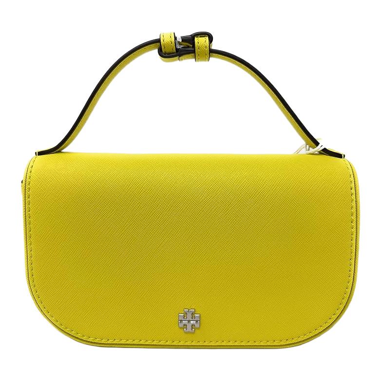 

Tory Burch Emerson Silver Double T Logo Solid Color Minimalist Magnetic Flap Closure Leather Crossbody Tote Bag Women handbags 134841-724 Basic Set (Bag+Dust Bag)