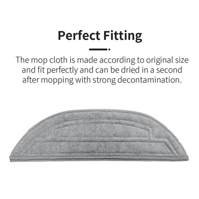 Good-Mop Cloths For Roborock S8 Maxv Ultra G20s Robot Vacuum Cleaner Replaceable Parts Washable Cleaning Brush Rag