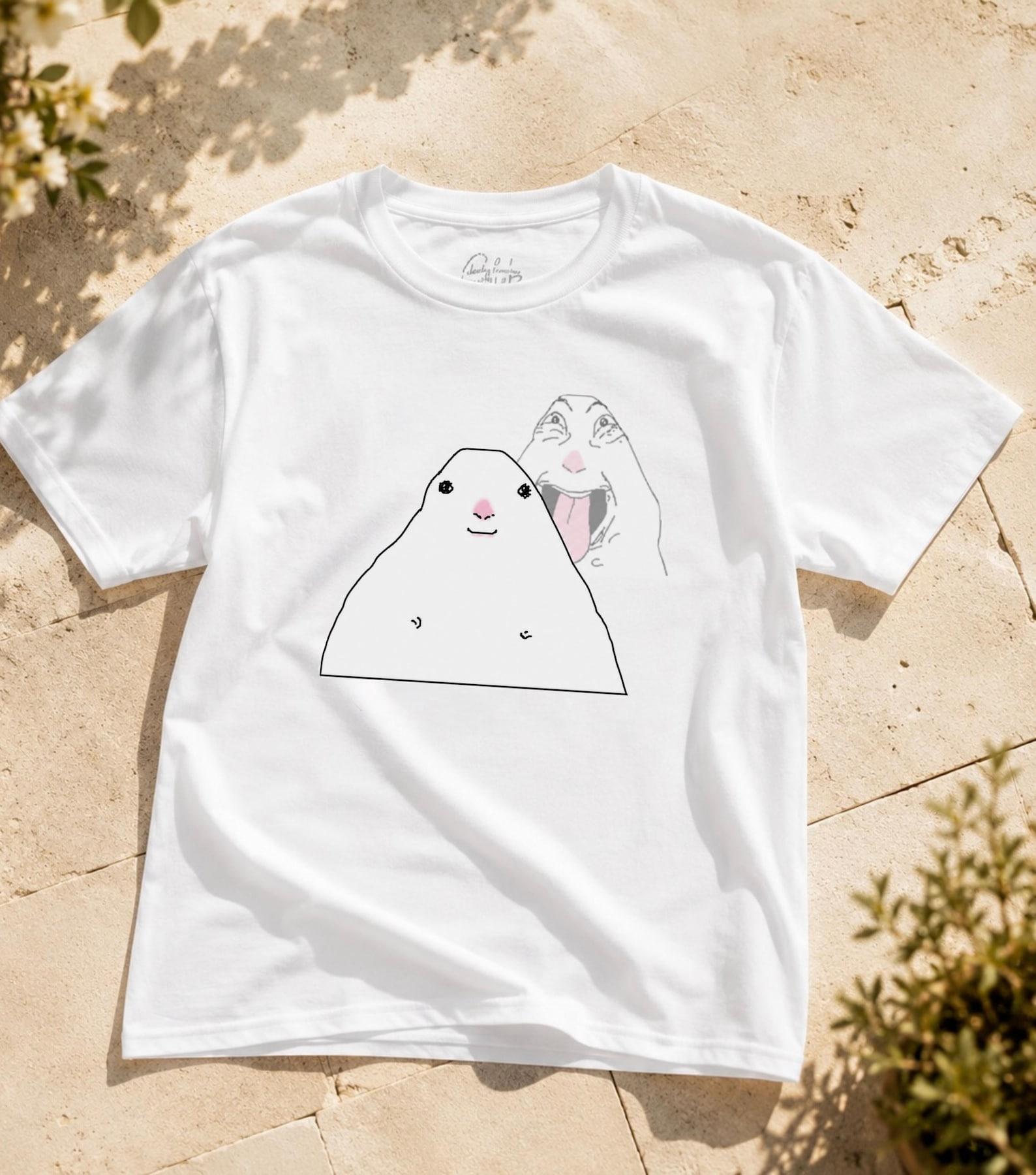 Funny Hamster Meme T-Shirt | Blushing Hamster Meme Tee | Unisex Cotton Shirt S